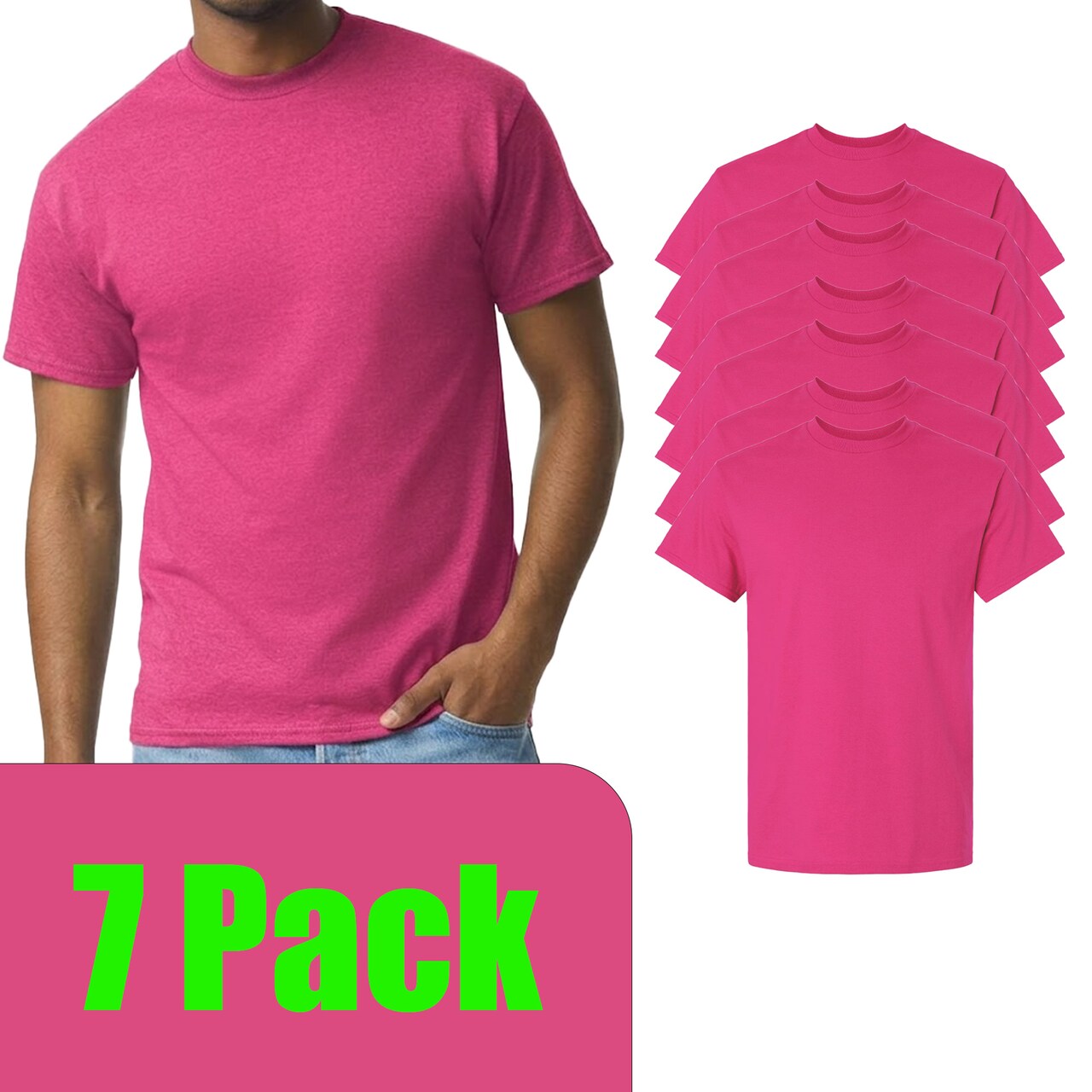 Gildan Adult's Ultra Cotton Heliconia T-Shirt, Arts & Craft Plain tee